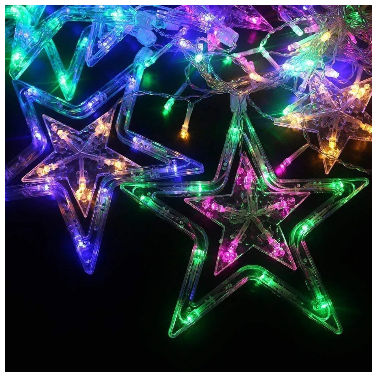 Guirnalda LED Multicolor de Estrellas