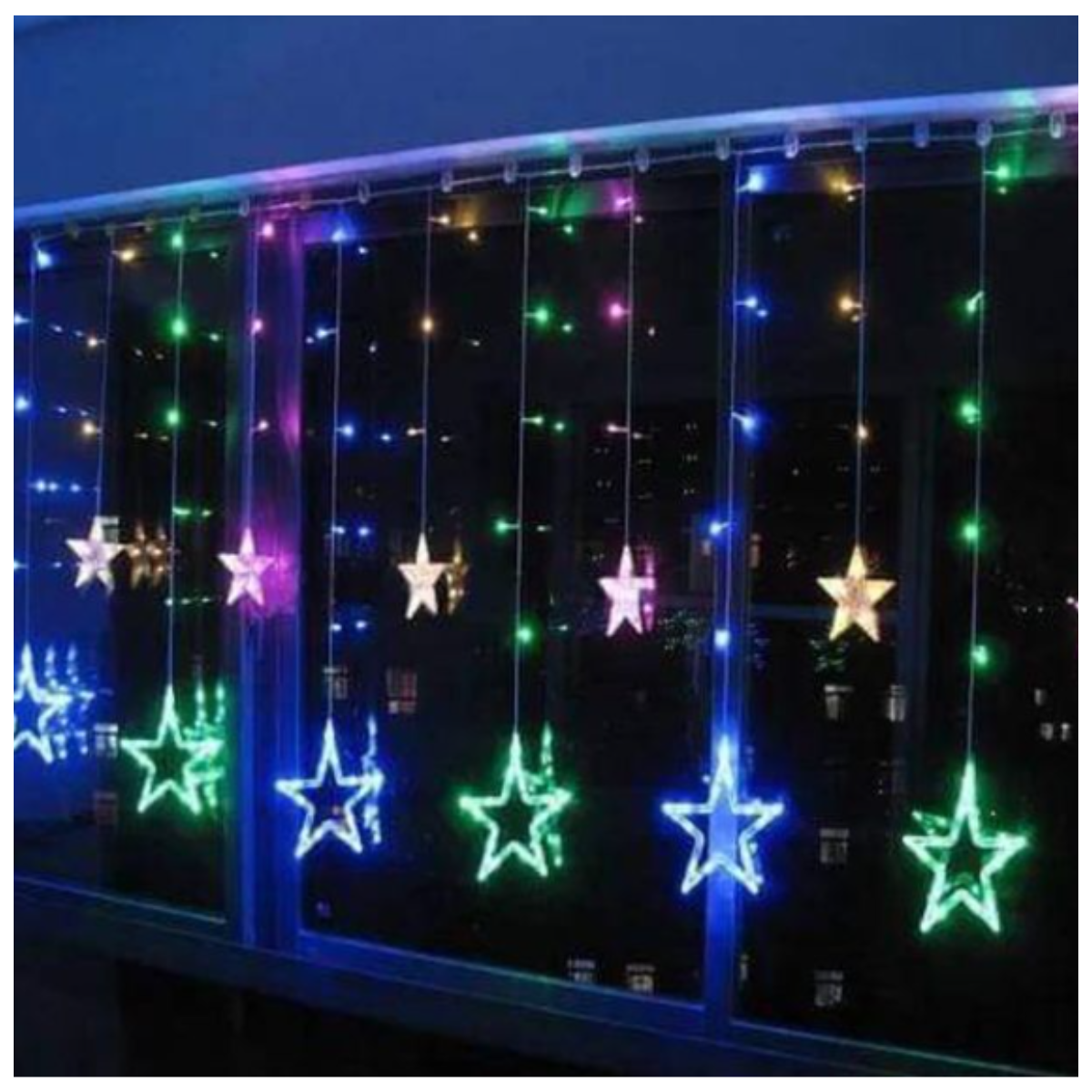 Guirnalda LED Multicolor de Estrellas